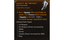 Aspect of Potent Exchange [Max Roll]