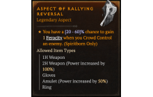 Aspect of Rallying Reversal [Max Roll]