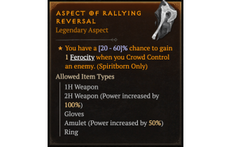 Aspect of Rallying Reversal [Max Roll]