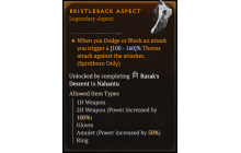 Bristleback Aspect [Max Roll]