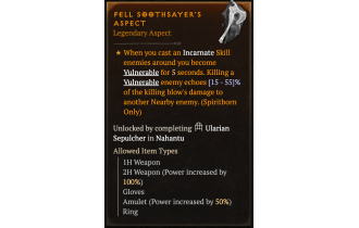 Fell Soothsayer's Aspect [Max Roll]