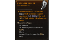 Ruthless Aspect [Max Roll]