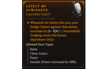 Aspect of Avoidance [Max Roll]