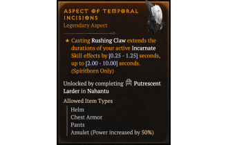 Aspect of Temporal Incisions [Max Roll]