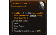 Raider's Aspect [Max Roll]