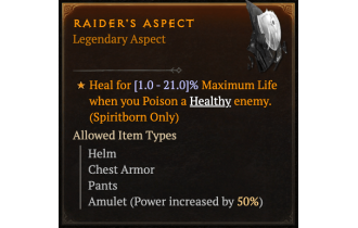 Raider's Aspect [Max Roll]