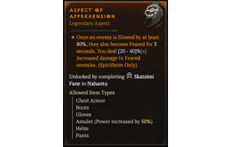 Aspect of Apprehension [Max Roll]