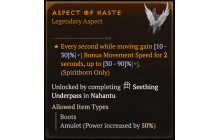 Aspect of Haste [Max Roll]