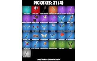 UNIQUE - John Wick, Polar Peely, Khaby Lame Max [16 Skins, 1000 Vbucks, 31 Axes, 40 Emotes, 34 Gliders and MORE!]