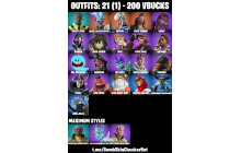 UNIQUE - Khaby Lame Max, Piper Pace, Kado Thorne [21 Skins, 200 Vbucks, 35 Axes, 29 Emotes, 38 Gliders and MORE!]