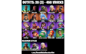 UNIQUE - Darth Maul, Doom Slayer Astro Armor [20 Skins, 450 Vbucks, 28 Axes, 23 Emotes, 27 Gliders and MORE!]