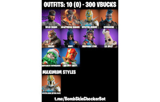 UNIQUE - Renegade Lynx, Lil Split [10 Skins, 300 Vbucks, 14 Axes, 13 Emotes,15 Gliders and MORE!]