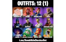 UNIQUE - Peter Griffin, Valeria [12 Skins, 11 Axes, 5 Emotes, 11 Gliders and MORE!]