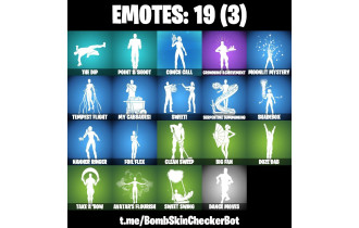 UNIQUE - Ruby Shadows, Poseidon [13 Skins, 650 Vbucks, 20 Axes, 19 Emotes, 21 Gliders and MORE!]