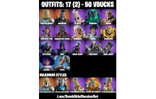 UNIQUE - Korra, Bumblebee, Battlezeus [17 Skins, 50 Vbucks, 22 Axes, 12 Emotes, 13 Gliders and MORE!]