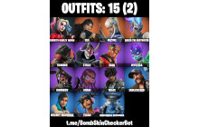 UNIQUE - Rebirth Harley Quinn, Era, Mizuki [15 Skins, 17 Axes, 9 Emotes, 14 Gliders and MORE!]