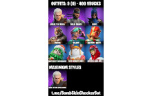 UNIQUE - Solid Snake, Hope [9 Skins, 400 Vbucks, 12 Axes, 8 Emotes, 12 Gliders and MORE!]