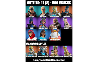 UNIQUE - Rap Boy, Slim Shady [11 Skins, 500 Vbucks, 18 Axes, 15 Emotes, 19 Gliders and MORE!]