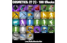 UNIQUE - Lil' Kev, Uplink [100 Vbucks, 4 Axes, 10 Emotes, 7 Gliders and MORE!]