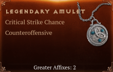 Legendary Amulet[Crit (Greater), Counteroffensive (Greater)]