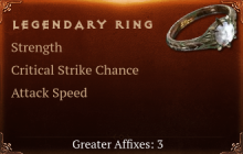 Legendary Ring[STR (Greater), Crit (Greater)]