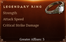 Legendary Ring[STR (Greater), ATKSPD (Greater)]