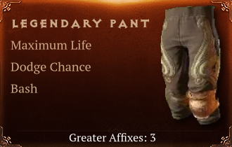 Legendary Pants[Life (Greater), Dodge (Greater)]