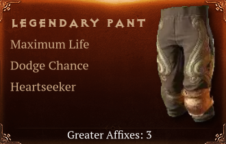 Legendary Pants[Life (Greater), Dodge (Greater)]