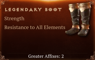 Legendary Boots[STR (Greater), ResistAll (Greater)]