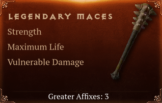 Legendary Mace[STR (Greater), Life (Greater)]