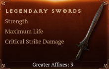 Legendary Sword[STR (Greater), Life (Greater)]