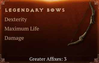 Legendary Bow[DEX (Greater), Life (Greater)]