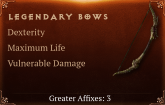 Legendary Bow[DEX (Greater), Life (Greater)]