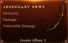 Legendary Bow[DEX (Greater), DMG (Greater)]