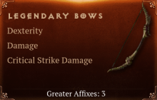 Legendary Bow[DEX (Greater), DMG (Greater)]