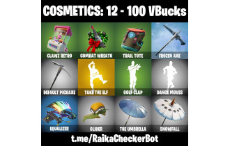 UNIQUE - Golf Clap, Trail Tote [100 Vbucks, 2 Axes, 3 Emotes, 4 Gliders and MORE!]