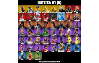 UNIQUE - Blue Team Leader , Gold Midas [51 Skins, 73 Axes, 94 Emotes, 83 Gliders and MORE!]