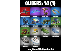 UNIQUE - Ember, Peely [8 Skins, 9 Axes, 14 Emotes, 14 Gliders and MORE!]