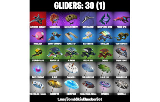 UNIQUE - Ember, Hybrid [10 Skins, 50 Vbucks, 24 Axes, 28 Emotes, 30 Gliders and MORE!]