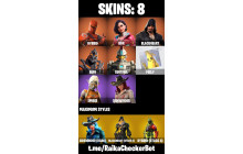 UNIQUE - Hybrid, Rox [8 Skins, 9 Axes, 16 Emotes, 14 Gliders and MORE!]