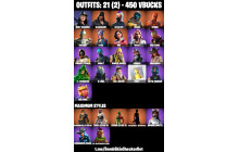 UNIQUE - Lynx, Wilde [21 Skins, 450 Vbucks, 16 Axes, 31 Emotes, 25 Gliders and MORE!]