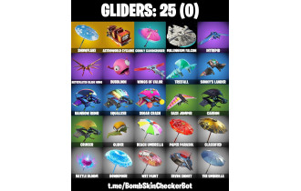 UNIQUE - Snowflake, Take The L [16 Skins, 650 Vbucks, 17 Axes, 25 Emotes, 25 Gliders and MORE!]