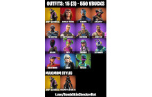 UNIQUE - Siren, Drift [15 Skins, 550 Vbucks, 17 Axes, 18 Emotes, 20 Gliders and MORE!]