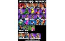 UNIQUE - Astroworld Cyclone, Deadpool [23 Skins, 150 Vbucks, 28 Axes, 24 Emotes, 34 Gliders and MORE!]