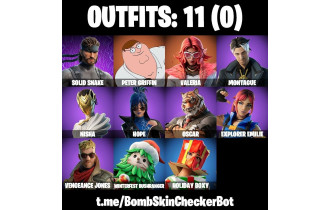 UNIQUE - Valeria, Peter Griffin [11 Skins, 13 Axes, 8 Emotes, 10 Gliders and MORE!]