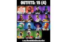 UNIQUE - Valeria, Peter Griffin [15 Skins, 16 Axes, 13 Emotes, 14 Gliders and MORE!]