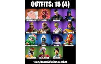 UNIQUE - Valeria, Peter Griffin [15 Skins, 16 Axes, 13 Emotes, 14 Gliders and MORE!]