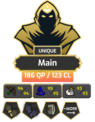 Main | Staker | TTL: 1461 | CL: 123 | QP: 186 [99 STR, B Gloves, Max Melee, Mithril Gloves, MM1, Ava's, DT1, RFD + MORE!]