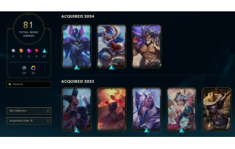 Unranked -  81 Skins, 152 Champs [1x Ultimate Skin, 7446 BE, 123 LVL, 1303 RP and MORE!]