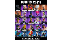 UNIQUE - Paradigm (Reality-659), Malik [25 Skins, 40 Axes, 26 Emotes, 37 Gliders and MORE!]